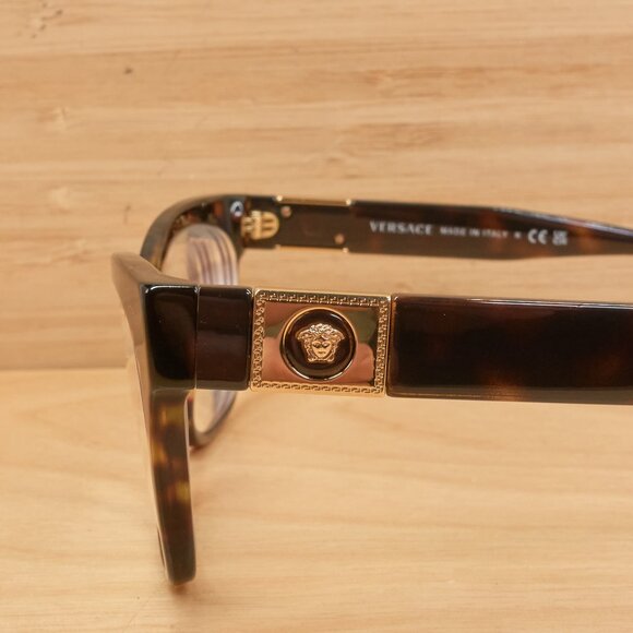 Versace MOD. 3294 108 Eyeglasses / Havana Tortoise Frame / Gold Medusa - Picture 5 of 10
